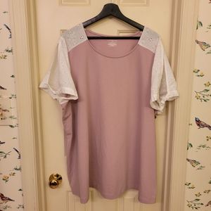 Eyelet Sleeve short-sleeved tshirt, 26/28